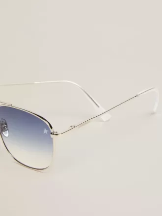 Sunframe Roger Aviator-Modell mit silbernem Rahmen