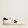 Super-Star für Damen mit schwarzem Swarovski-Kristallstern und Fersenlasche Super-Star für Damen mit schwarzem Swarovski-Kristallstern und Fersenlasche