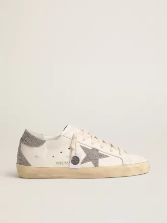 Super-Star für Damen mit silbernem Swarovski-Kristallstern und Fersenlasche