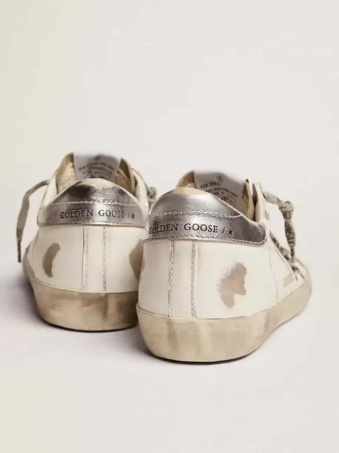 Super-Star für Damen mit Zebra-Print und Ponyfell-Stern