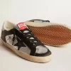 Super-Star LTD aus Metallic-Leder mit schwarzem Lederstern und Einsätzen