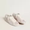 Super-Star LTD aus rosa Leder mit silberfarbenem Lederstern und rosa Lederabsatzlasche