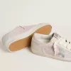 Super-Star LTD aus rosa Leder mit silberfarbenem Lederstern und rosa Lederabsatzlasche