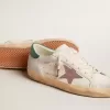 Super-Star LTD aus Wildleder mit rosa Lederstern und grüner Fersenlasche