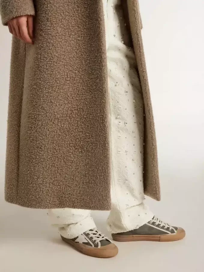 Super-Star LTD für Damen aus grünem Canvas mit weißem Lederstern