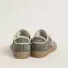 Super-Star LTD für Damen aus grünem Canvas mit weißem Lederstern