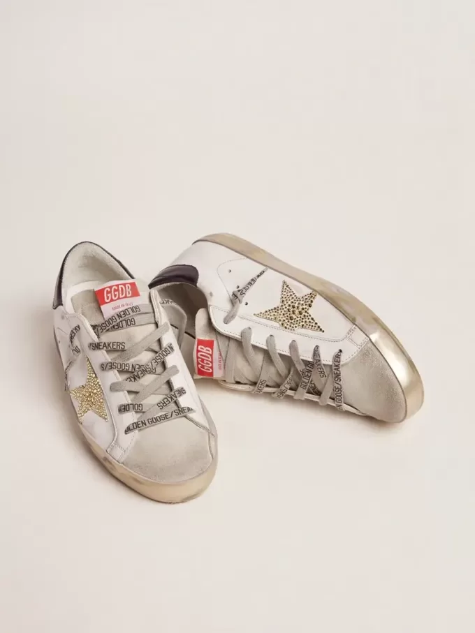 Super-Star LTD für Damen mit blauer Fersenlasche und Swarovski-Kristallstern