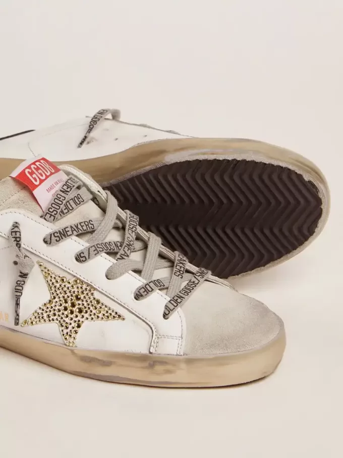 Super-Star LTD für Damen mit blauer Fersenlasche und Swarovski-Kristallstern