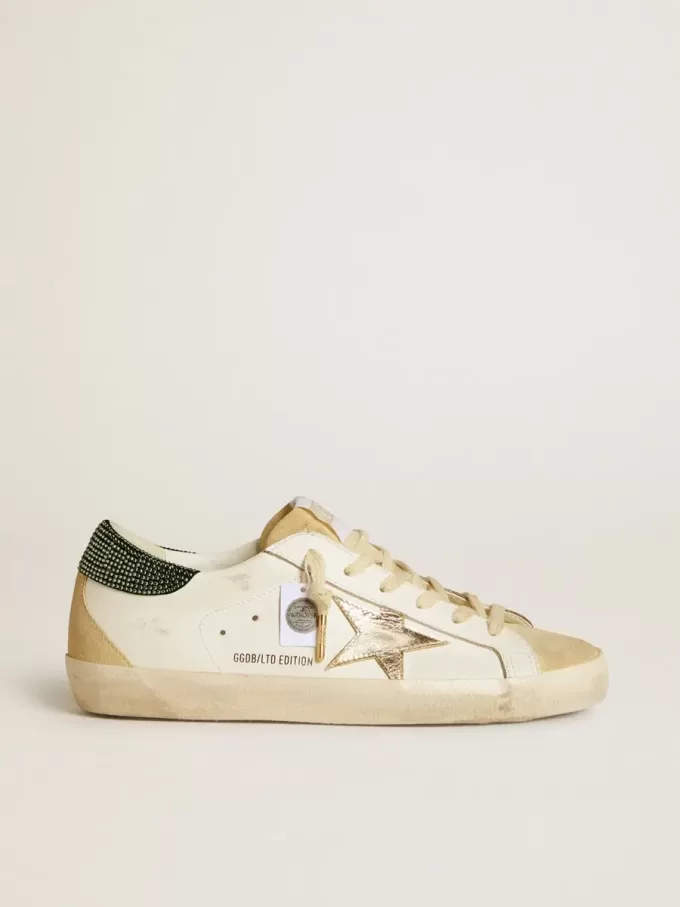 Super-Star LTD für Damen mit Lederstern und Fersenkappe mit Swarovski-Kristallen