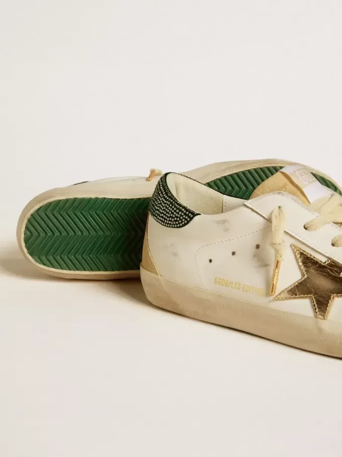 Super-Star LTD für Damen mit Lederstern und Fersenkappe mit Swarovski-Kristallen