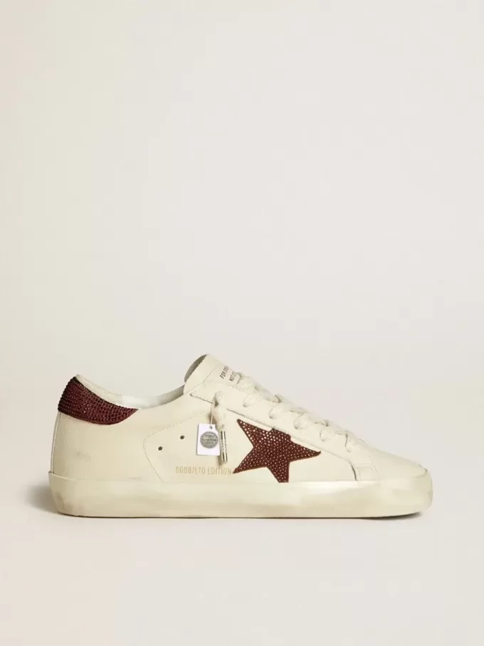 Super-Star LTD für Damen mit Wildlederstern und Fersenlasche mit Swarovski-Kristallen