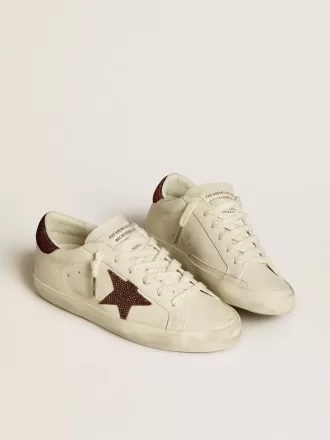 Super-Star LTD für Damen mit Wildlederstern und Fersenlasche mit Swarovski-Kristallen