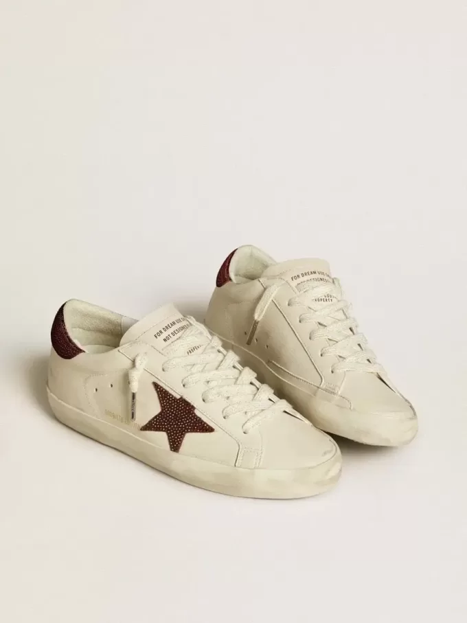Super-Star LTD für Damen mit Wildlederstern und Fersenlasche mit Swarovski-Kristallen