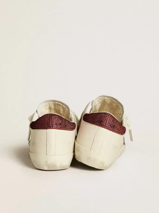 Super-Star LTD für Damen mit Wildlederstern und Fersenlasche mit Swarovski-Kristallen