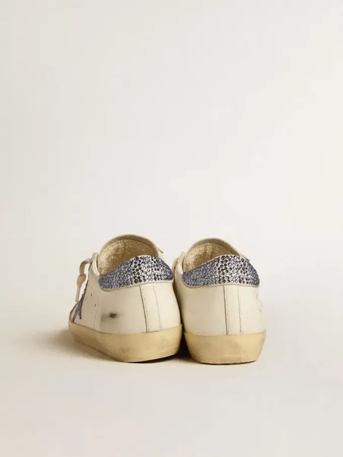 Super-Star LTD für Damen mit Wildlederstern und Fersenlasche mit Swarovski-Kristallen