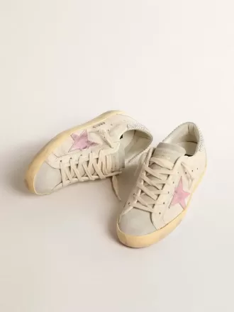 Super-Star LTD in Ecru mit Fersenlasche aus Swarovski-Kristallen