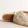 Super-Star LTD in Ecru mit Fersenlasche aus Swarovski-Kristallen