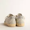 Super-Star LTD in Ecru mit Fersenlasche aus Swarovski-Kristallen
