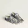 Super-Star LTD in mehrfarbigem Glitzer mit silbernem Metallic-Lederstern