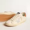 Super-Star LTD mit silbernem Lederstern und Fersenlasche aus Leder mit Krokodilprägung