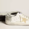 Super-Star LTD mit Stern aus Wildleder und Fersenlasche aus Leder mit Kristallen