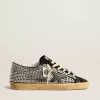 Super-Star LTD mit Swarovski-Kristallen und schwarzem Lederstern