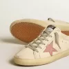 Super-Star Sabots für Damen aus Nappa mit rosa Lederstern