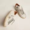 Super-Star-Sneaker für Damen mit Stern aus Wildleder und brauner Fersenlasche