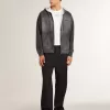 Sweatshirt in Anthrazit mit Sprüheffekt und Nieten