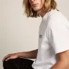 T-Shirt aus der White Star Collection mit kontrastierendem schwarzem Logo und Stern T-Shirt aus der White Star Collection mit kontrastierendem schwarzem Logo und Stern