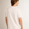 T-Shirt aus der White Star Collection mit schwarzem Stern auf der Vorderseite T-Shirt aus der White Star Collection mit schwarzem Stern auf der Vorderseite