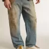 True-Star für Herren aus weißem Nappaleder mit goldfolienbeschichtetem Lederstern und beigem Wildleder-Fersenriemen True-Star für Herren aus weißem Nappaleder mit goldfolienbeschichtetem Lederstern und beigem Wildleder-Fersenriemen