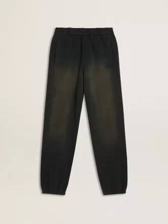 Unisex-Jogginghose in gewaschenem Schwarz