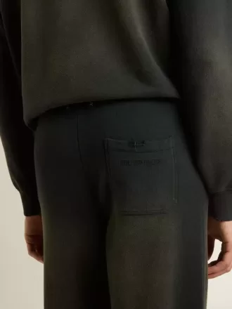 Unisex-Jogginghose in gewaschenem Schwarz