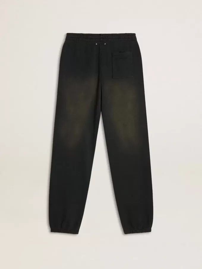 Unisex-Jogginghose in gewaschenem Schwarz