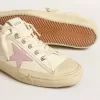 V-Star aus beigem Nappaleder mit altrosa Wildlederstern V-Star aus beigem Nappaleder mit altrosa Wildlederstern