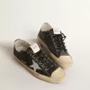 V-Star LTD aus blauem Leder mit silbermetallicfarbenem Lederstern