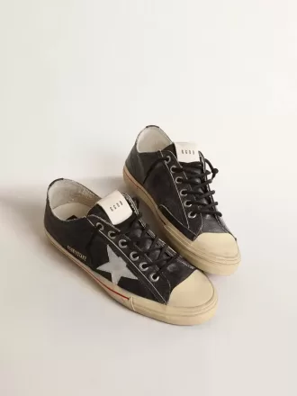 V-Star LTD aus blauem Leder mit silbermetallicfarbenem Lederstern