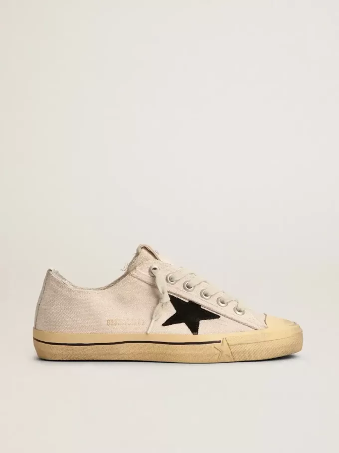 V-Star LTD für Damen mit schwarzem Wildlederstern und gesticktem Schriftzug