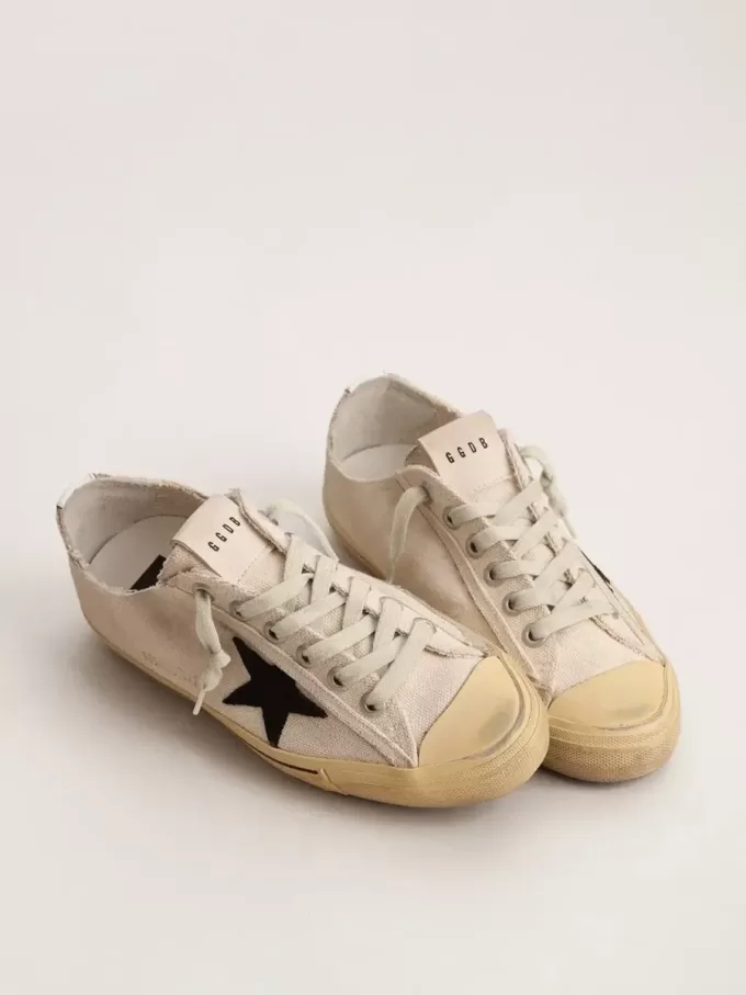 V-Star LTD für Damen mit schwarzem Wildlederstern und gesticktem Schriftzug