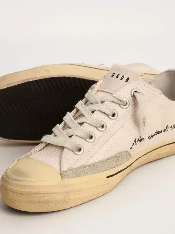 V-Star LTD für Damen mit schwarzem Wildlederstern und gesticktem Schriftzug