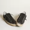 V-Star Sneakers aus mitternachtsblauem Denim mit schwarzem Lederstern und Zehenkappe