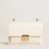 Venezia Tasche aus butterfarbenem Leder mit Golddetails