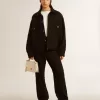 Venezia Tasche aus butterfarbenem Leder mit Golddetails