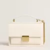 Venezia Tasche aus butterfarbenem Leder mit Golddetails