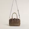 Vita Bag aus braunem Vintage-Leder mit goldenen Details Vita Bag aus braunem Vintage-Leder mit goldenen Details