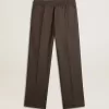 Weiche Herrenhose aus anthrazitgrauer Wolle Weiche Herrenhose aus anthrazitgrauer Wolle