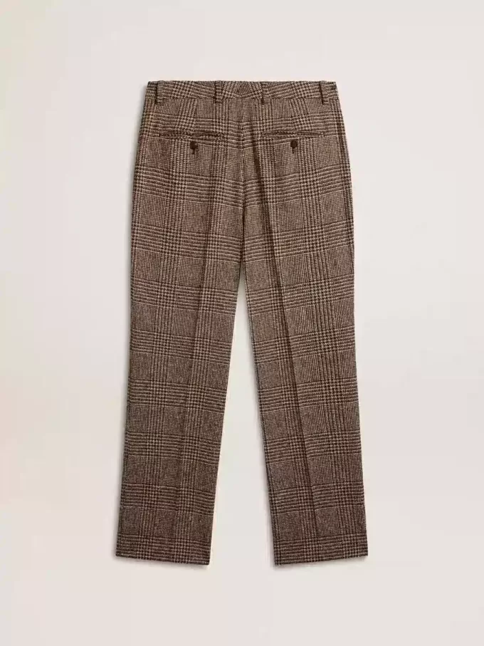 Weiche Herrenhose mit Hahnentrittmuster Weiche Herrenhose mit Hahnentrittmuster