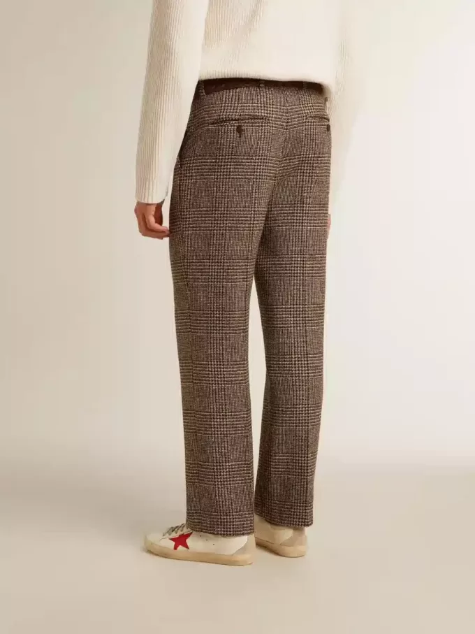Weiche Herrenhose mit Hahnentrittmuster Weiche Herrenhose mit Hahnentrittmuster