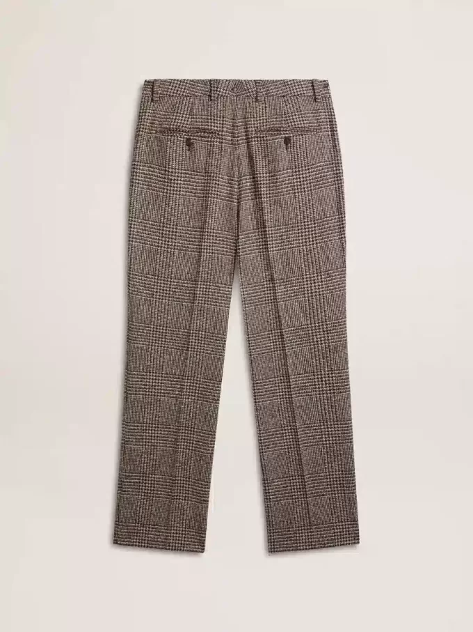 Weiche Herrenhose mit Hahnentrittmuster Weiche Herrenhose mit Hahnentrittmuster
